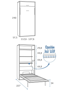 Cama abatible vertical con... 2