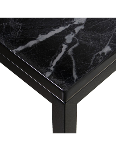 Set dos mesas auxiliares metal y...