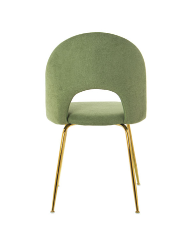 Set cuatro sillas terciopelo verde y... Set cuatro sillas terciopelo verde y...