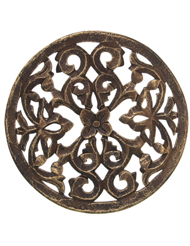 Set tres retablos madera calados...