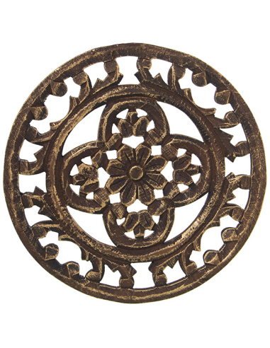 Set tres retablos madera calados...