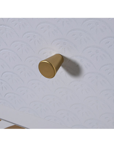 Cómoda madera tres cajones blanco...