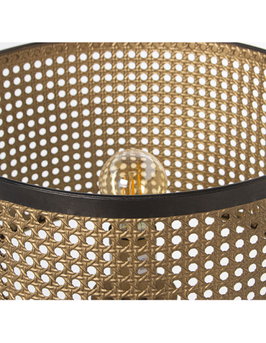 Lámpara de sobremesa metal dorada imita