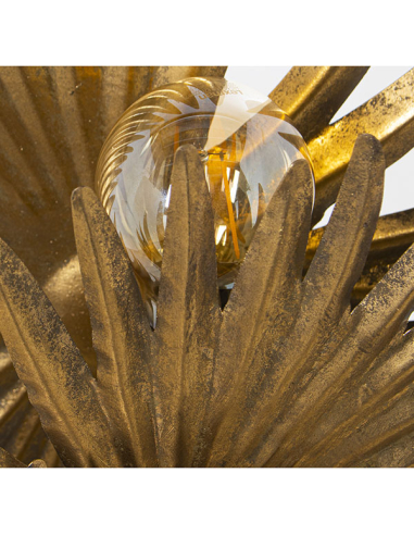 Lámpara de sobremesa metal dorada