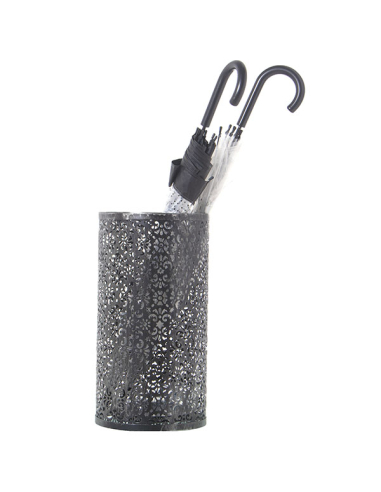 Paragüero plateado metal