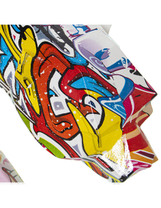 Figura resina pantera grafiti 2