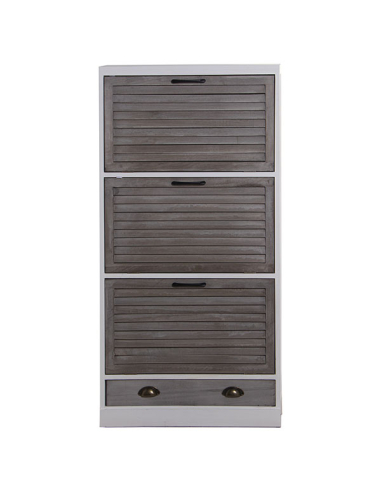 Mueble zapatero madera tres puertas...