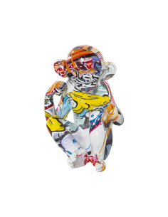 Figura resina mono oír grafiti