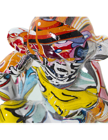 Figura resina mono oír grafiti