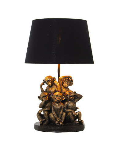 Lámpara sobremesa resina orangutanes...