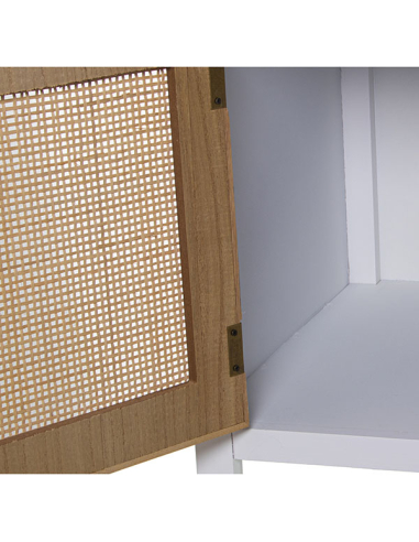 Mueble tv madera dos cajones y puerta...