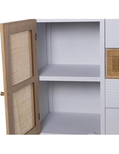 Mueble recibidor madera cuatro...