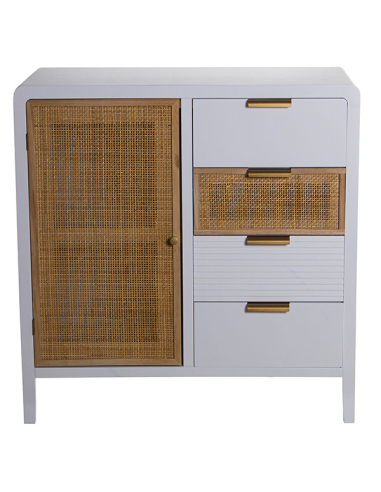 Mueble recibidor madera cuatro...