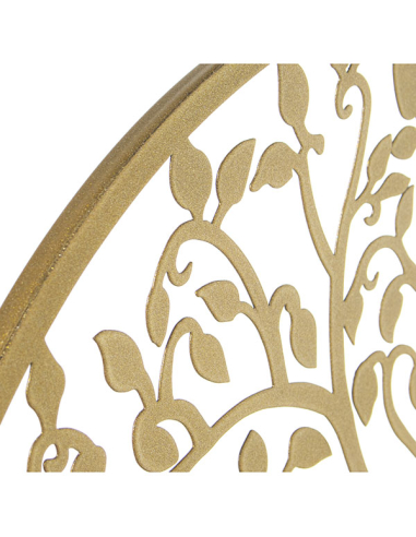 Set cuatro apliques pared metal árbol...