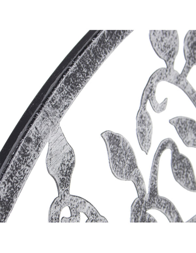 Set cuatro apliques metal árbol plata