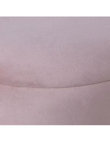 Puff almacenaje terciopelo rosa dos...