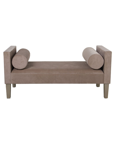 Banqueta pie de cama madera y tela...