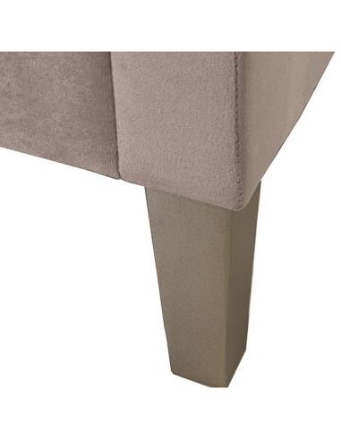 Banqueta pie de cama madera y tela...