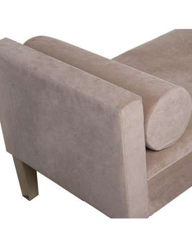 Banqueta pie de cama madera y tela...