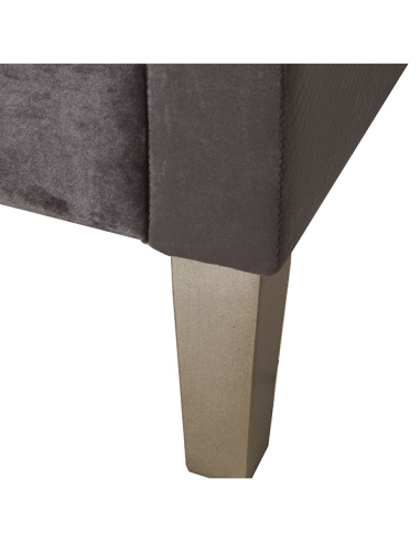 Banqueta pie de cama madera y tela...