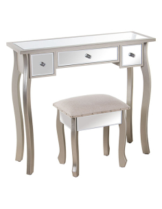 Mesa tocador madera y...