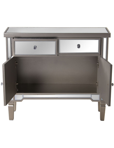 Mueble recibidor madera y espejo dos...