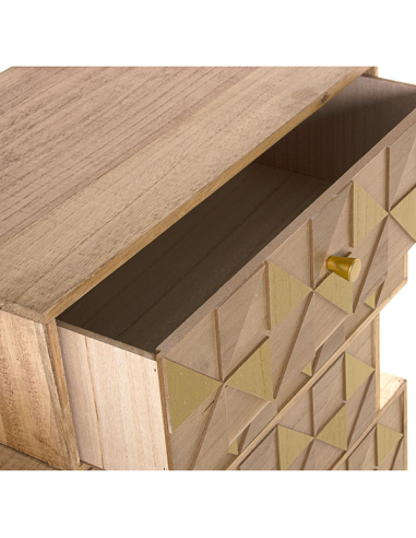 Cajonera irregular madera Paulownia