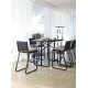 Conjunto jardín Star 4 taburetes y mesa bar 130x73 cm Conjunto jardín Star 4 taburetes y mesa bar 130x73 cm