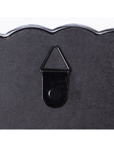 Set cinco apliques espejo plateados