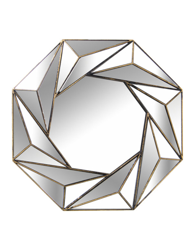 Set tres apliques melamin espejo dorados