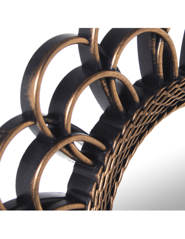 Set tres apliques espejo dorados