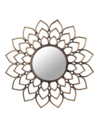 Set tres apliques espejo dorados