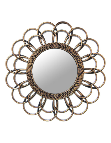 Set tres apliques espejo dorados