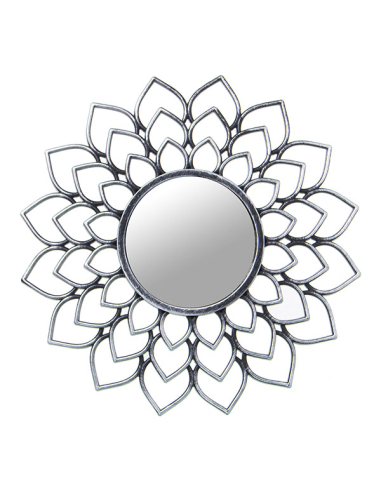 Set tres apliques espejo plateados