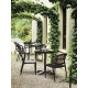 Conjunto jardín Delta 2 sillas y mesa 70 cm diámetro