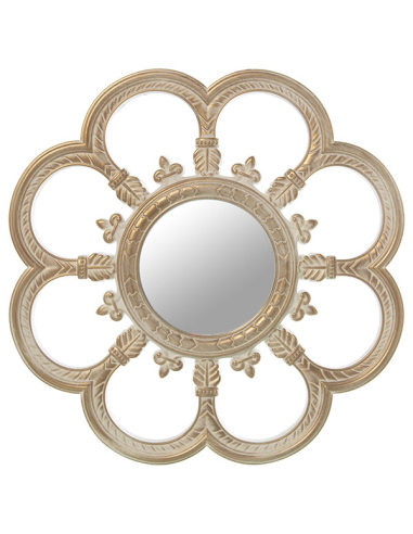 Set tres apliques melamina espejo blanco