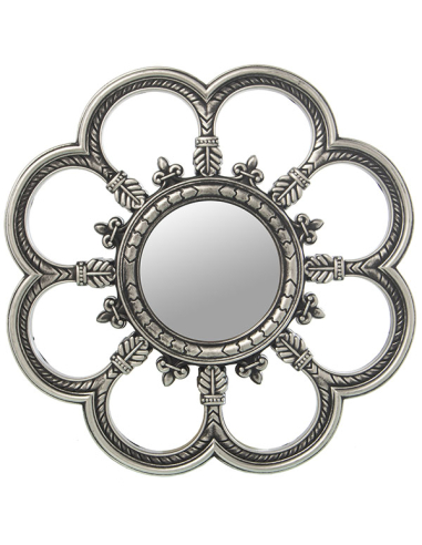 Set tres apliques espejo plata