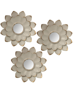 Set tres apliques flor...