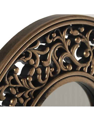 Set tres apliques dorada espejo