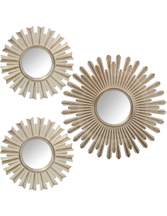 Set tres apliques blanco...