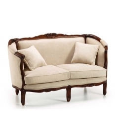 Sofá Louis Honey Vintage 2 plazas con cojines