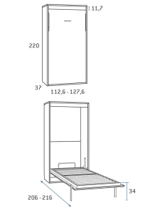 Cama abatible vertical 2