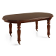 Mesa de comedor ovalada Victorian Vintage con ruedas