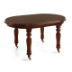 Mesa de comedor ovalada Victorian Vintage con ruedas