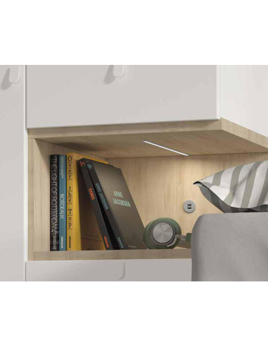 Armario juvenil 2 puertas 4 cajones y...