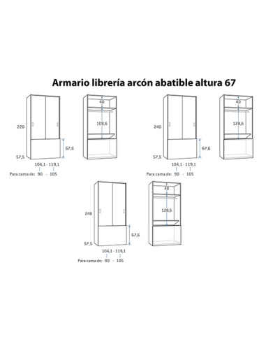 Armario juvenil librería arcón... Armario juvenil librería arcón...