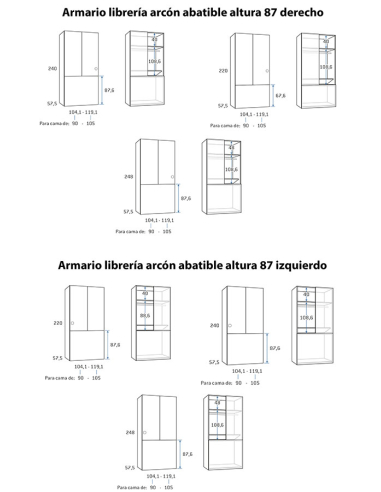 Armario juvenil librería arcón... Armario juvenil librería arcón...