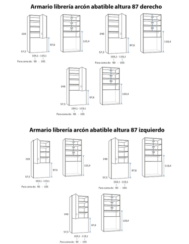 Armario juvenil librería arcón... Armario juvenil librería arcón...