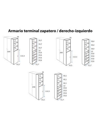 Armario juvenil terminal zapatero...