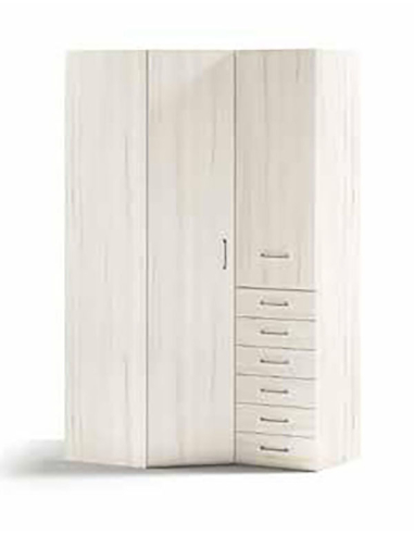 Armario juvenil rincón chaflán recto...